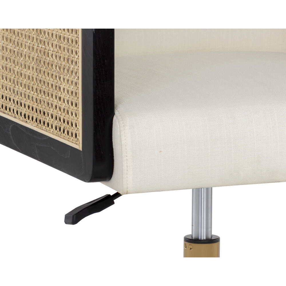 Claudette Linoso Ivory Office Chair